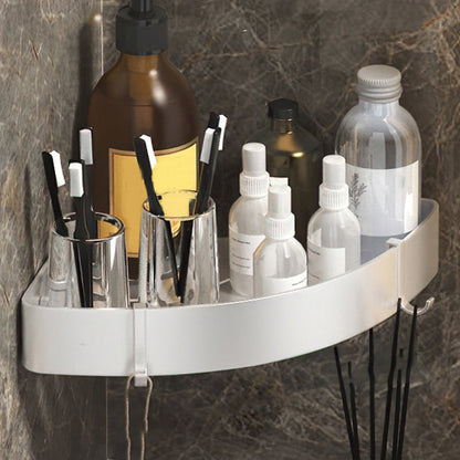 Contemporary 3-Piece Bathroom Accessories Stainless Steel Shelf