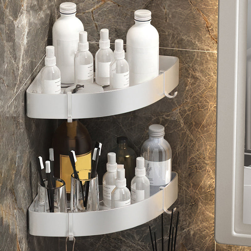 Contemporary 3-Piece Bathroom Accessories Stainless Steel Shelf