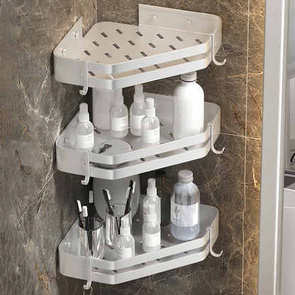 Contemporary 3-Piece Bathroom Accessories Stainless Steel Shelf
