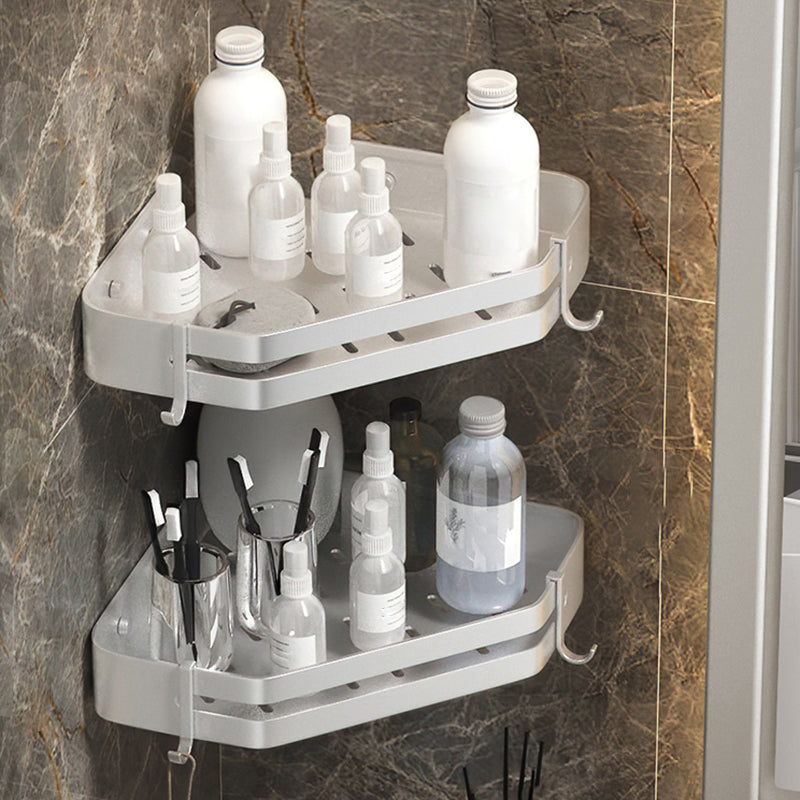 Contemporary 3-Piece Bathroom Accessories Stainless Steel Shelf