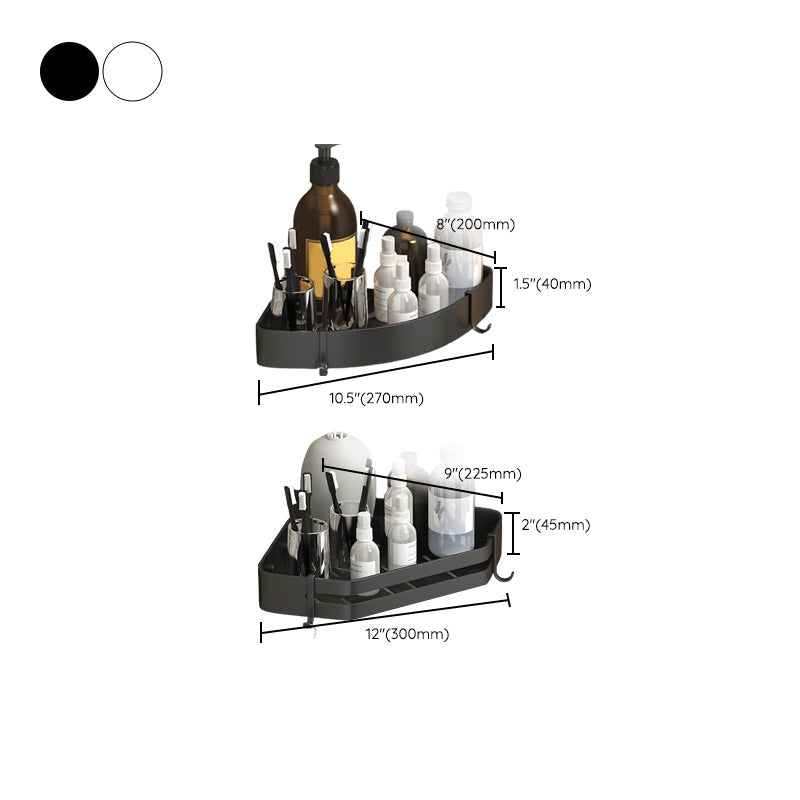 Contemporary 3-Piece Bathroom Accessories Stainless Steel Shelf
