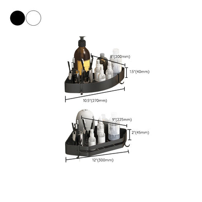 Contemporary 3-Piece Bathroom Accessories Stainless Steel Shelf