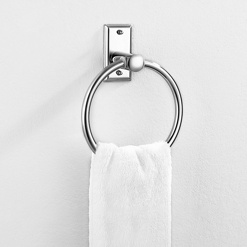 Modern Silver Bath Accessories Set or IndividualPieces - Fesara