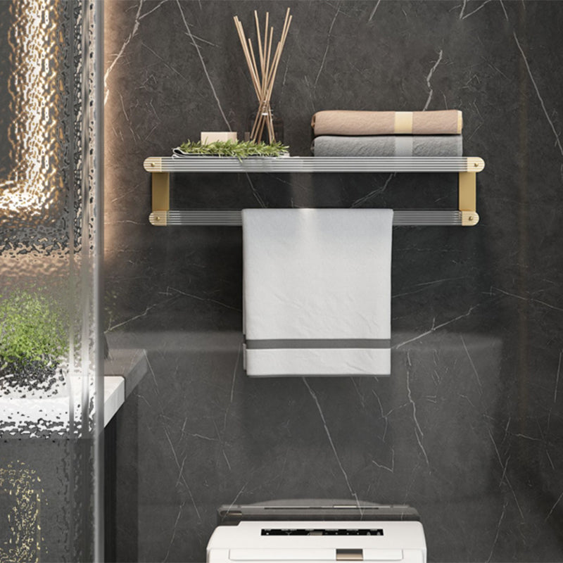 Luxury Gold Bathroom Shelf Towel Holder Accessory Set
