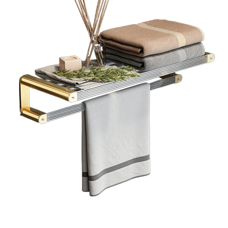Luxury Gold Bathroom Shelf Towel Holder Accessory Set