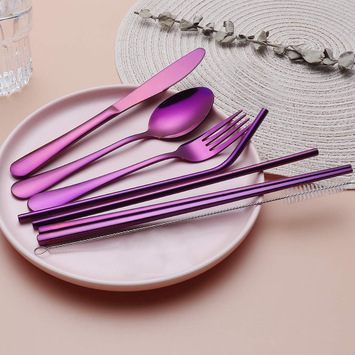 Portable 4-Piece Stainless Steel Travel Cutlery Set