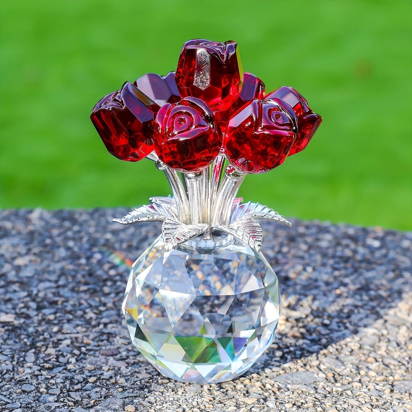 Beautiful Crystal Rose Flower Arrangement