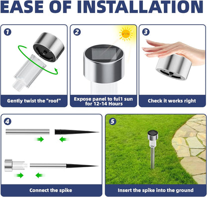 Bright Solar Powered Yard Lights