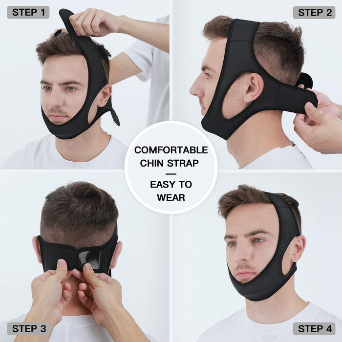 Soft Anti Snore Chin Strap for Better Sleep
