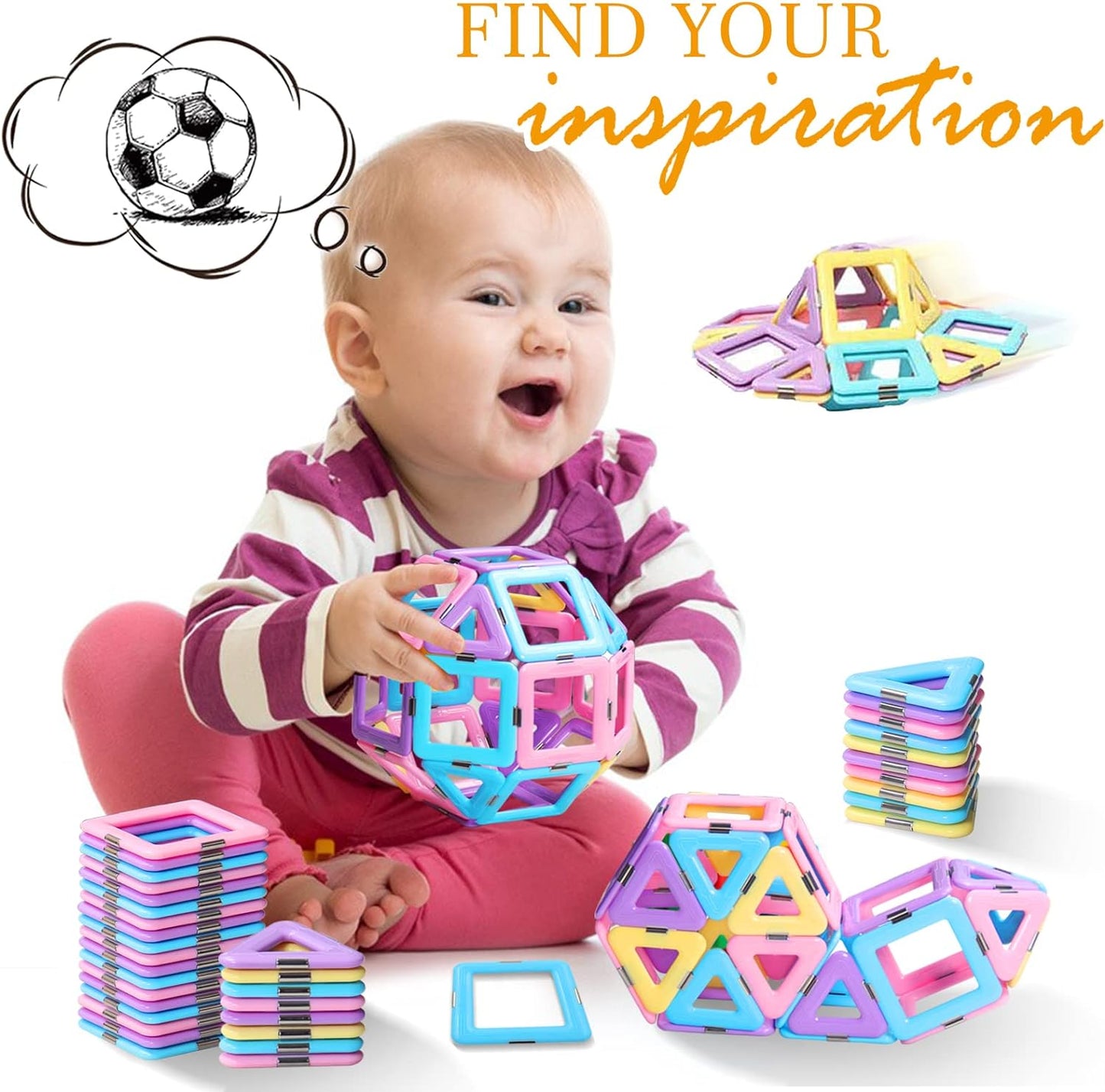 Colorful Magnetic Building Blocks Toy Set