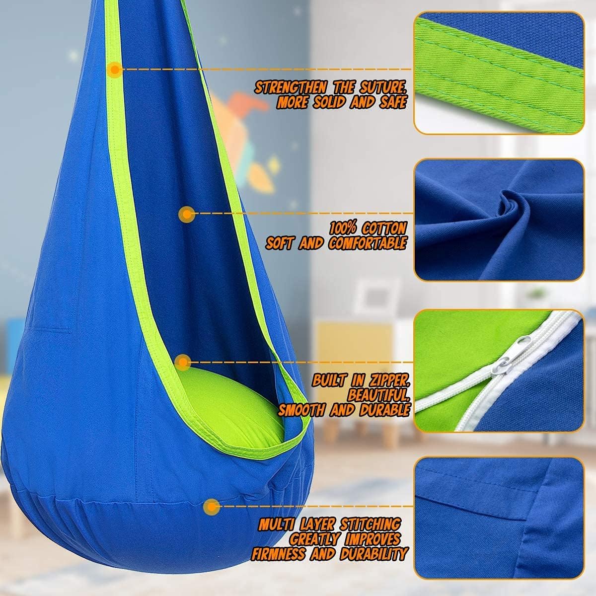 Fun Kids Indoor Swing Hammock