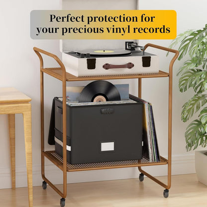 Durable Vinyl Record Storage Box - Waterproof Case