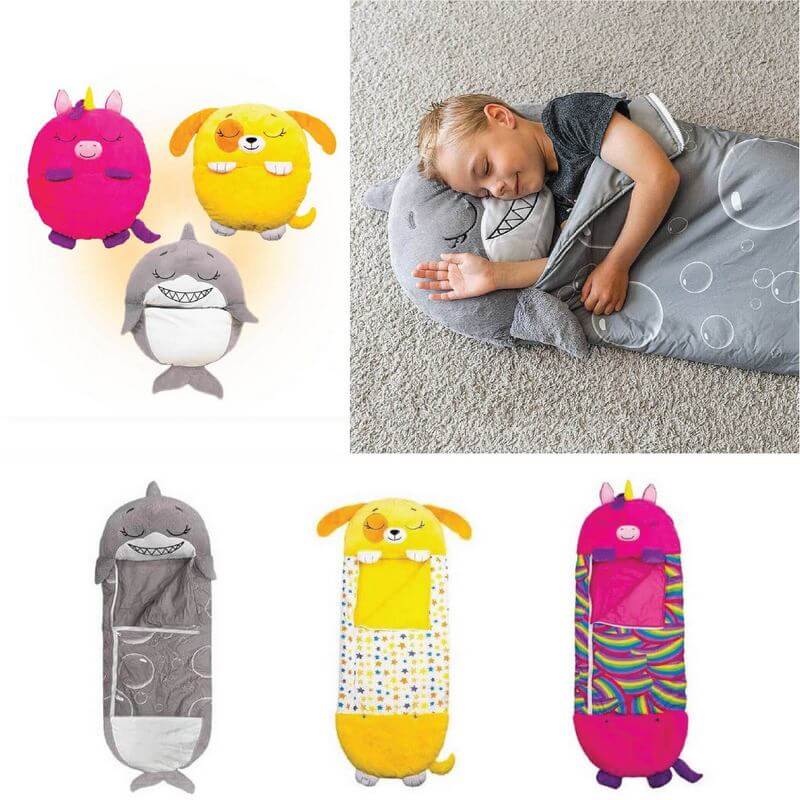 Cozy Kids Sleeping Bag with Pillow for Outdoor Fun - Fesara