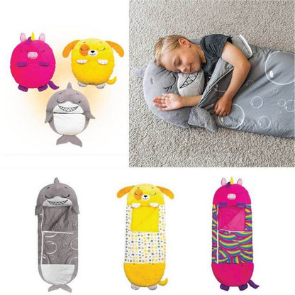 Cozy Kids Sleeping Bag with Pillow for Outdoor Fun - Fesara