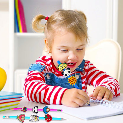Colorful Pencil Topper Decorations 100 Pack