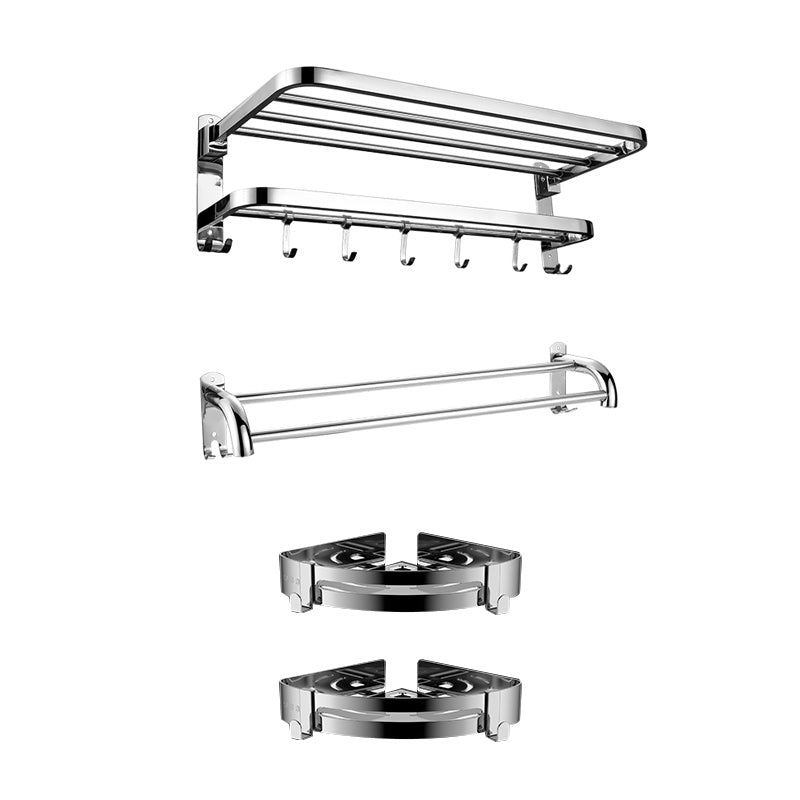 Modern Chrome Bathroom Accessory Set