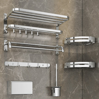Modern Chrome Bathroom Accessory Set
