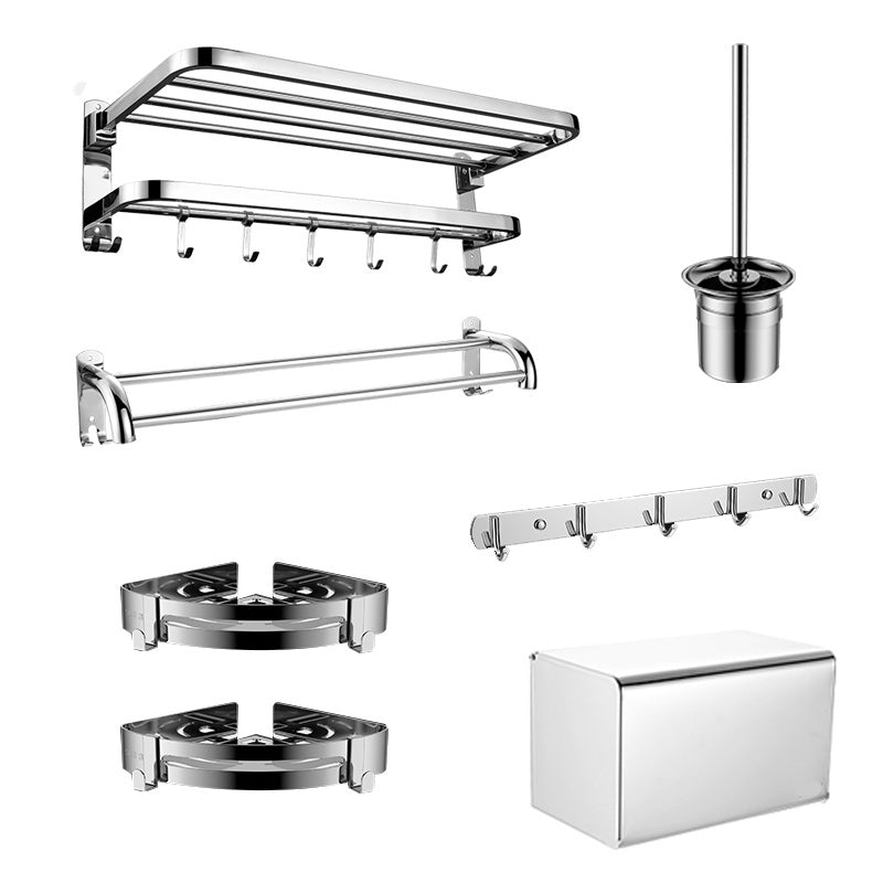 Modern Chrome Bathroom Accessory Set