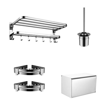 Modern Chrome Bathroom Accessory Set