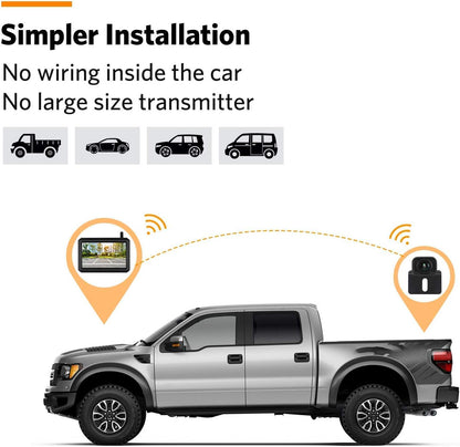 Car Backup Camera System with 5 or 7 Screen