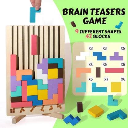Classic Wood Puzzle Toy for Kids Learning Fun