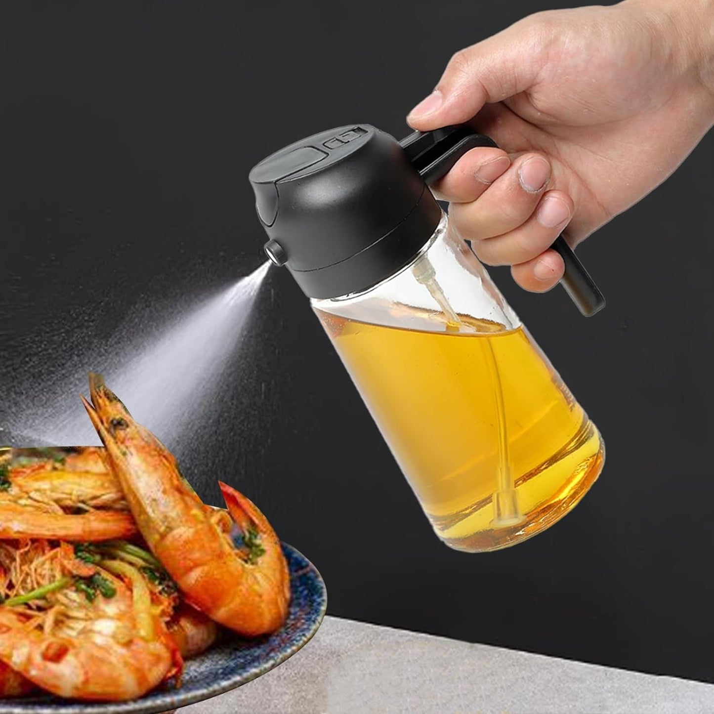 Easy Oil Sprayer Dispenser Bottle for Cooking