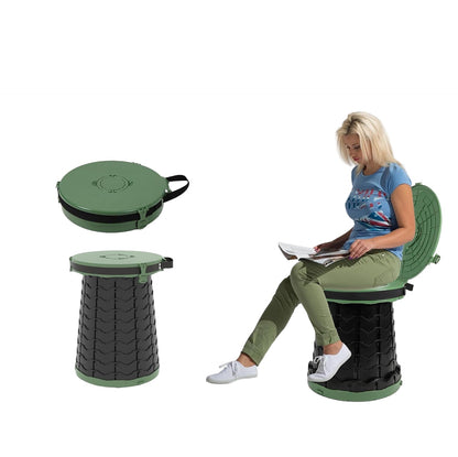 Compact Portable Camping Toilet with Adjustable Seat