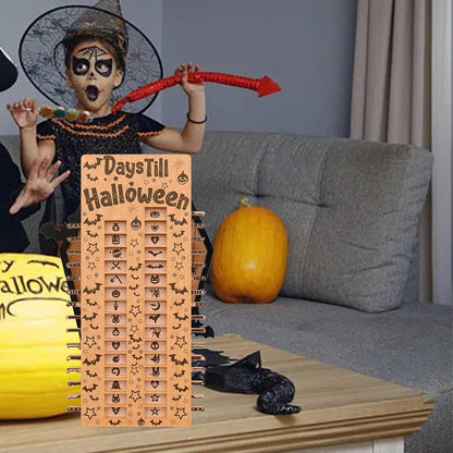 Spooky Wooden Advent Countdown Calendar