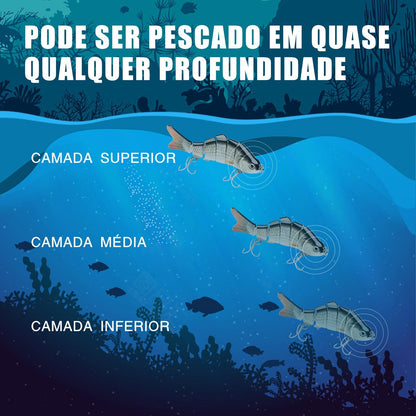 Realistic 6-Part Artificial Fishing Baits