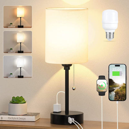Stylish Desk Lamp with USB Charging and Color Options