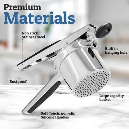 Heavy Duty Stainless Steel Potato Masher 15oz