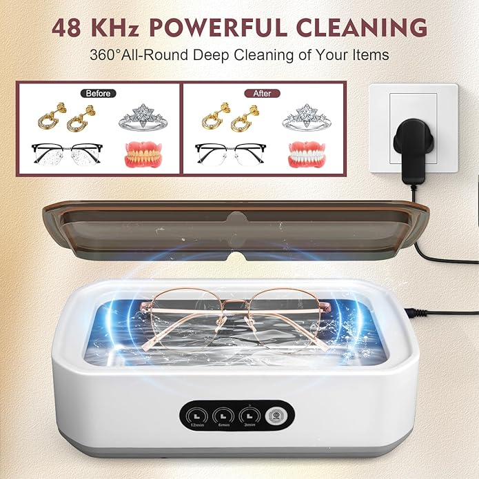Powerful Ultrasonic Cleaner for Jewelry and Accessories