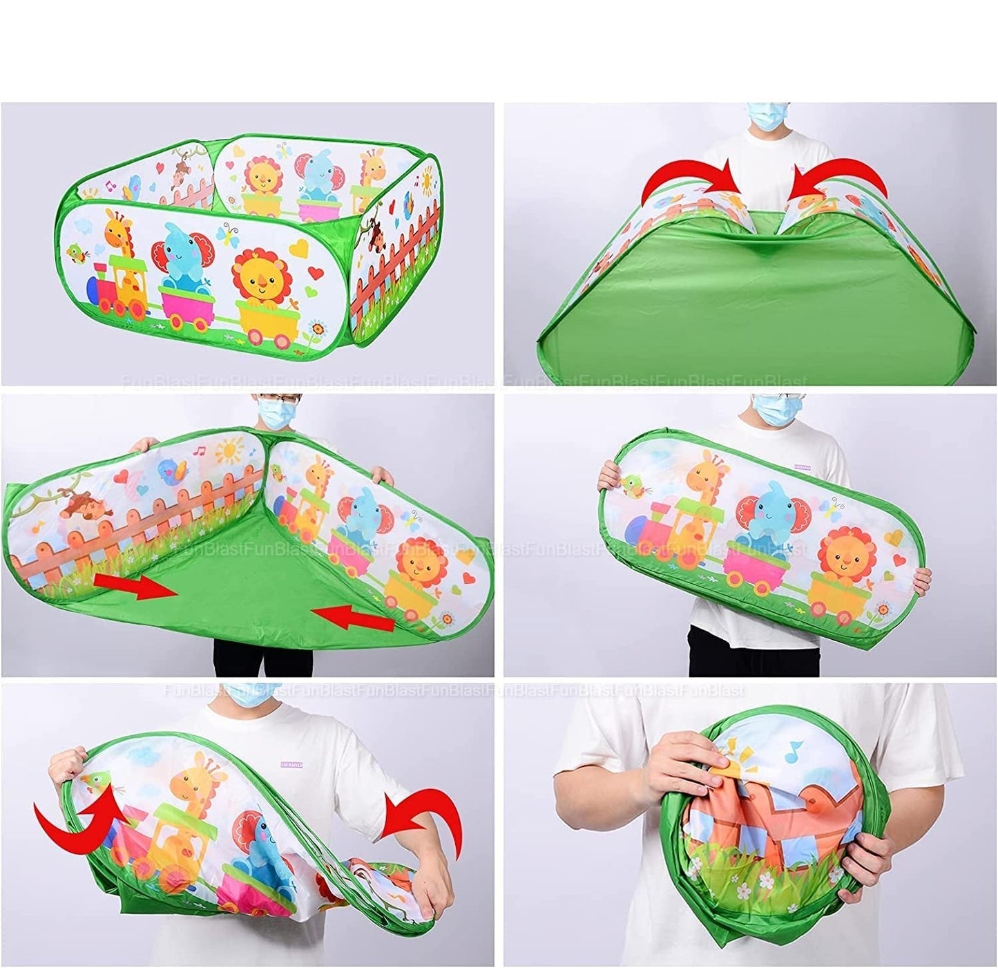 Portable Kids Play Tent with Folding Ball Pit