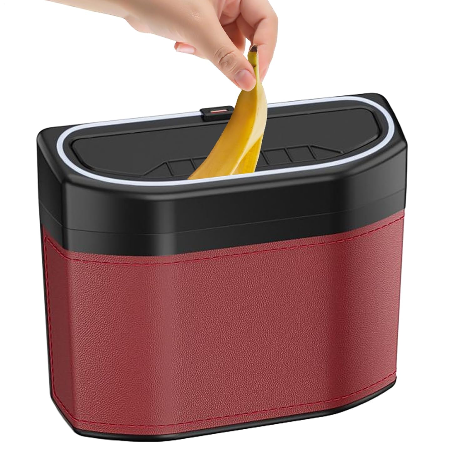 Odor-Free Car Waste Bin with LED Night Light - Fesara
