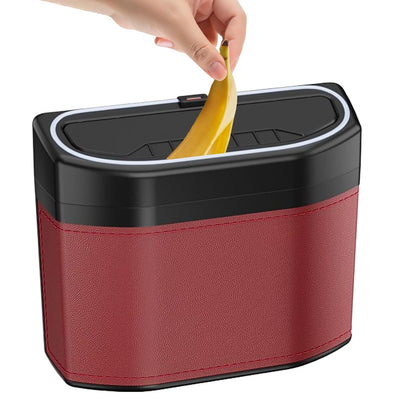 Odor-Free Car Waste Bin with LED Night Light - Fesara