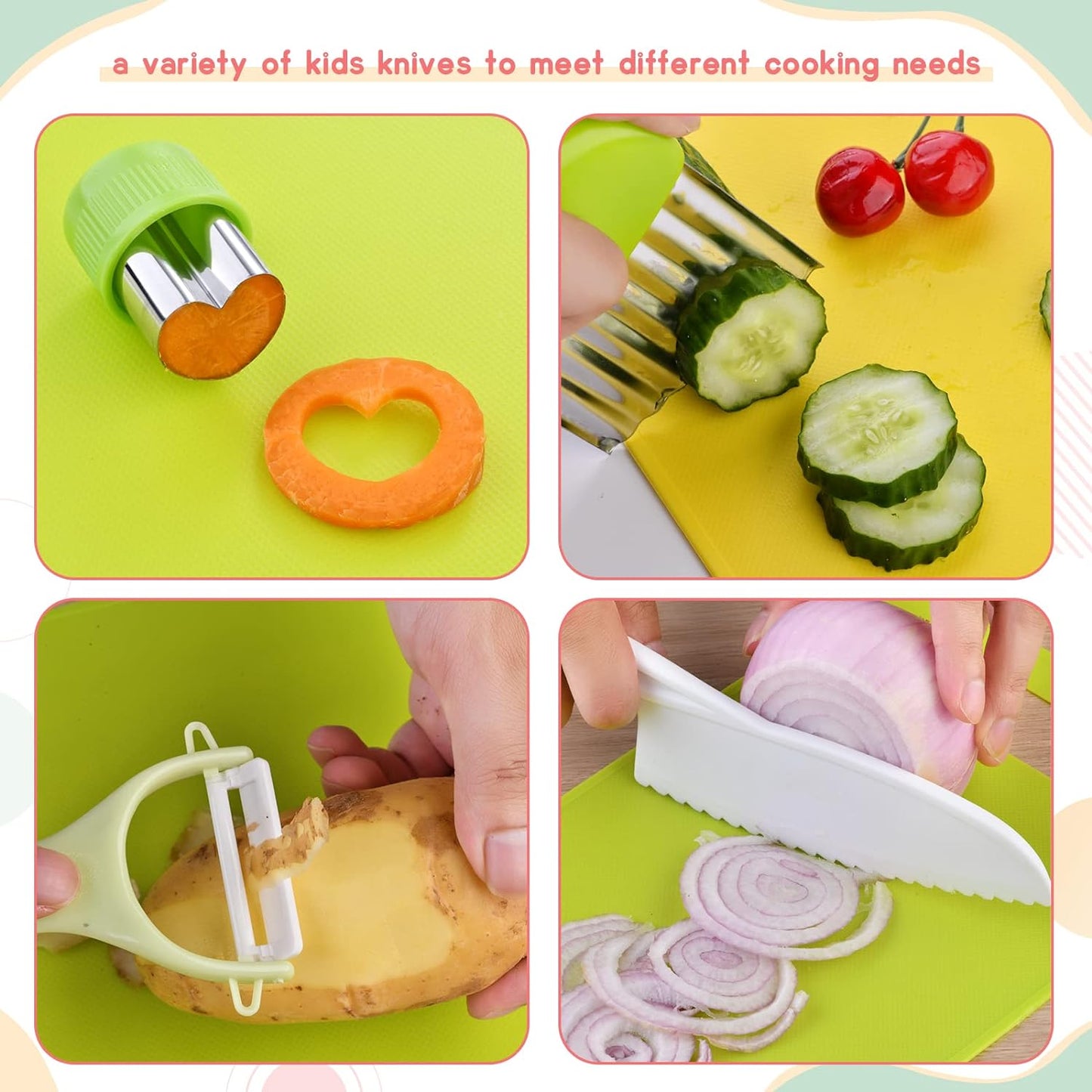 Fun Kids' Play Kitchen Cooking Set