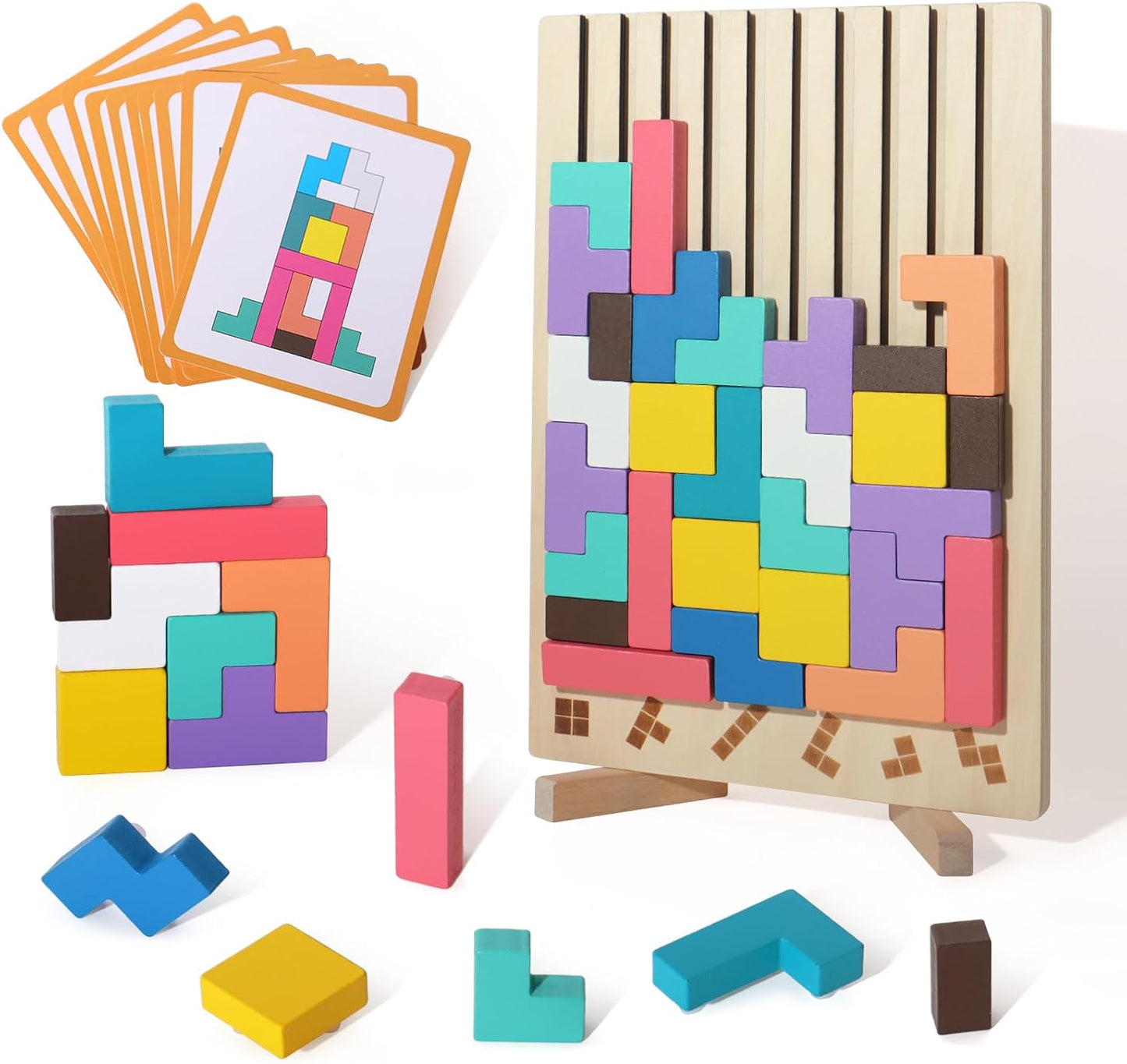 Classic Wood Puzzle Toy for Kids Learning Fun