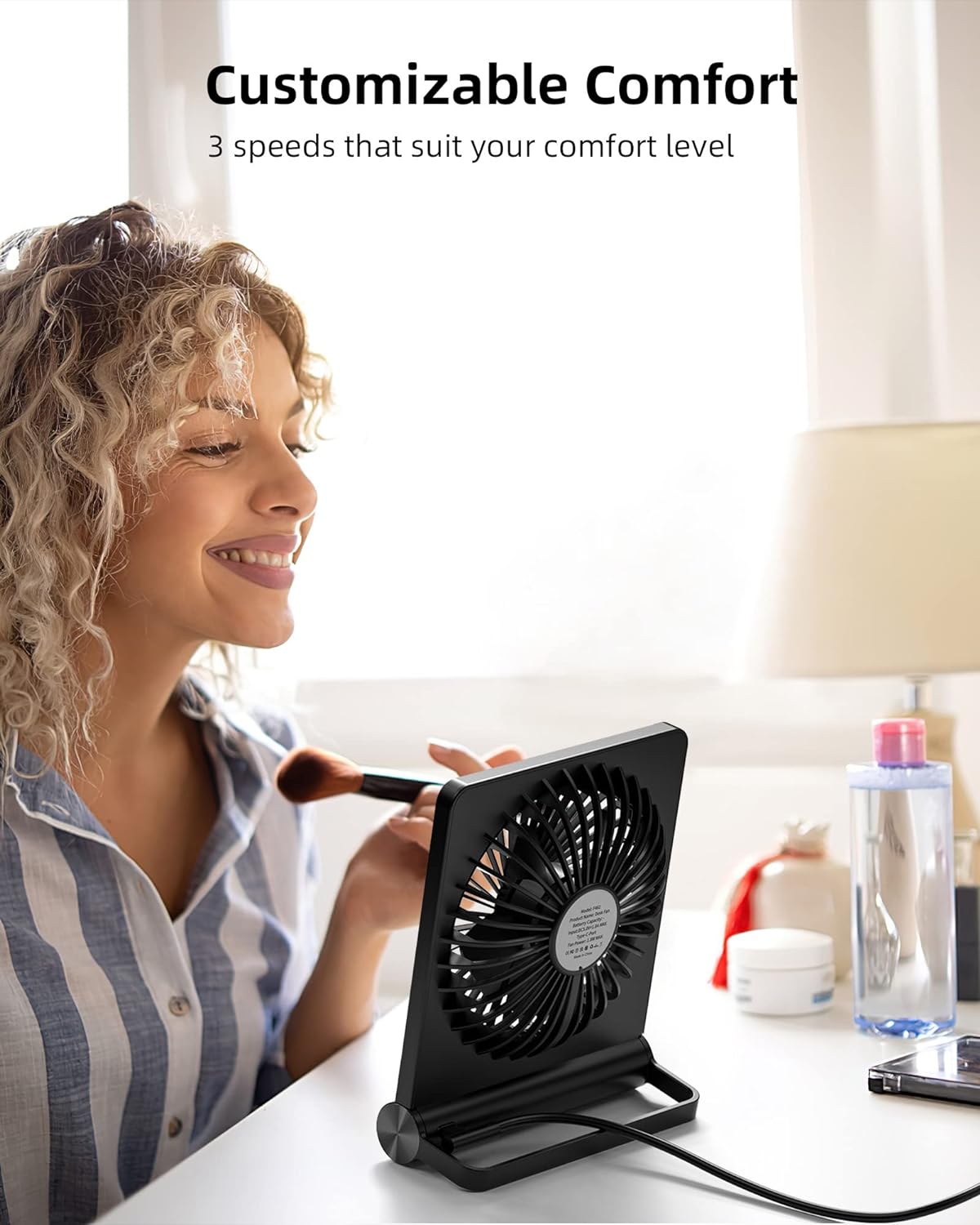 Strong Quiet Small Office Fan – Compact Cooling Solution