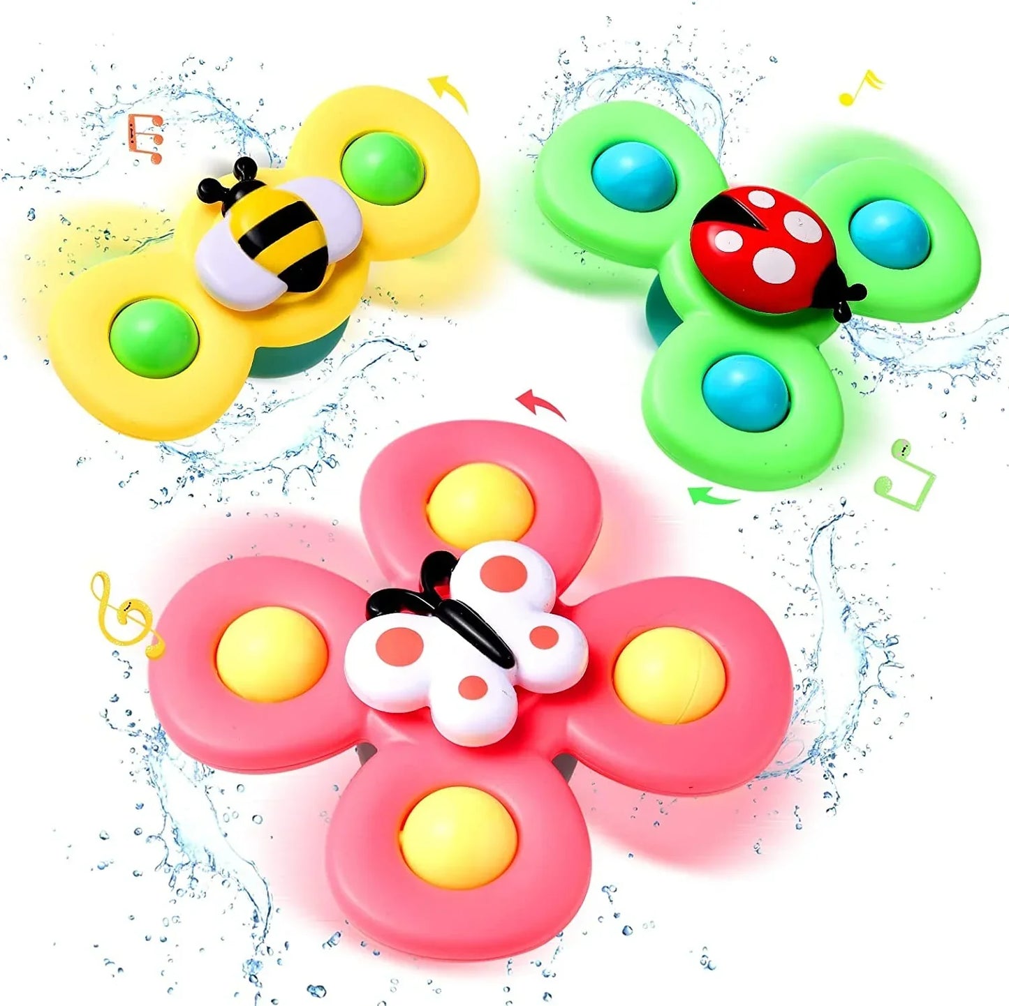 Colorful Bath Time Spinner Toy