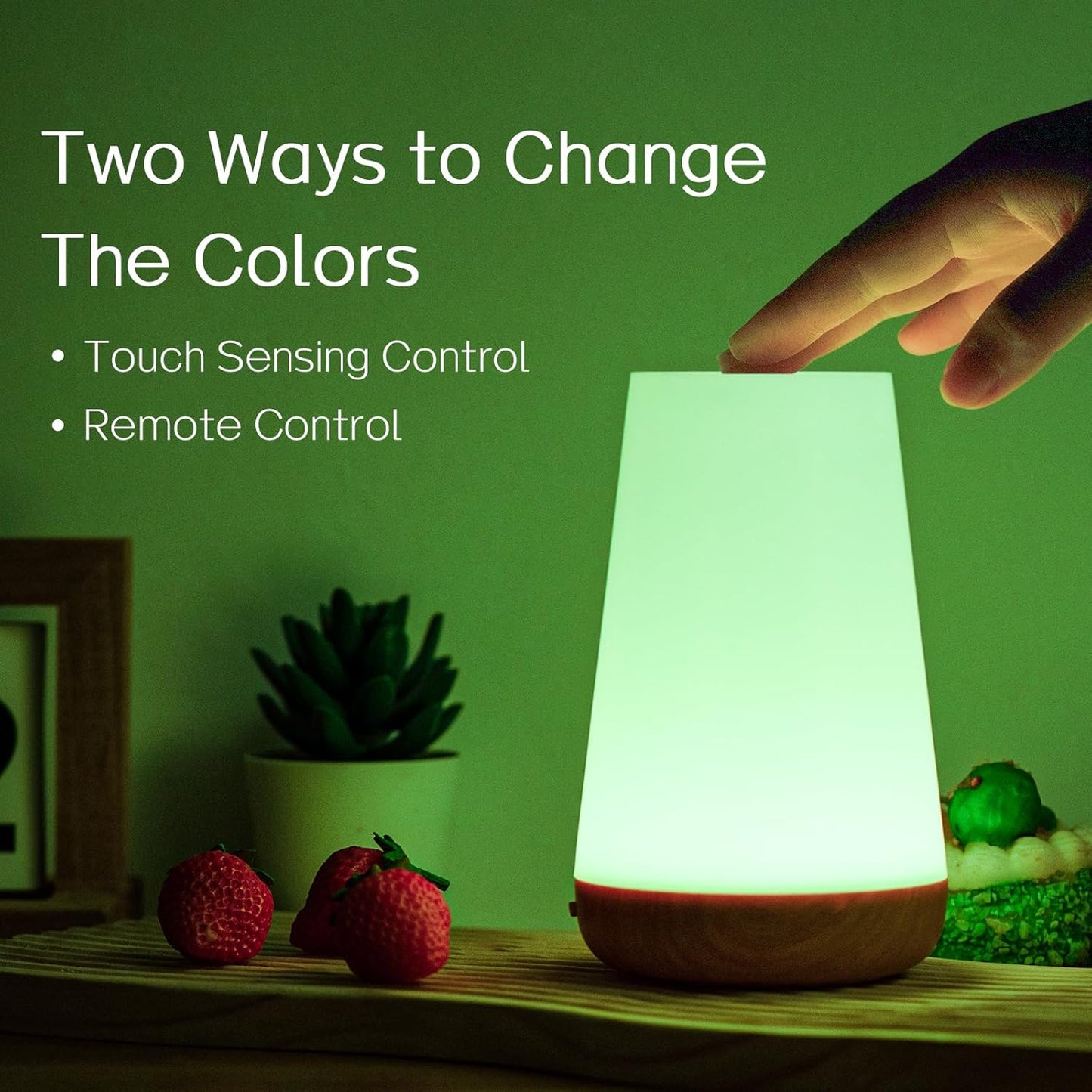 Colorful LED Touch Nightstand Lamp with RGB Colors