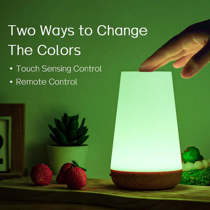 Colorful LED Touch Nightstand Lamp with RGB Colors