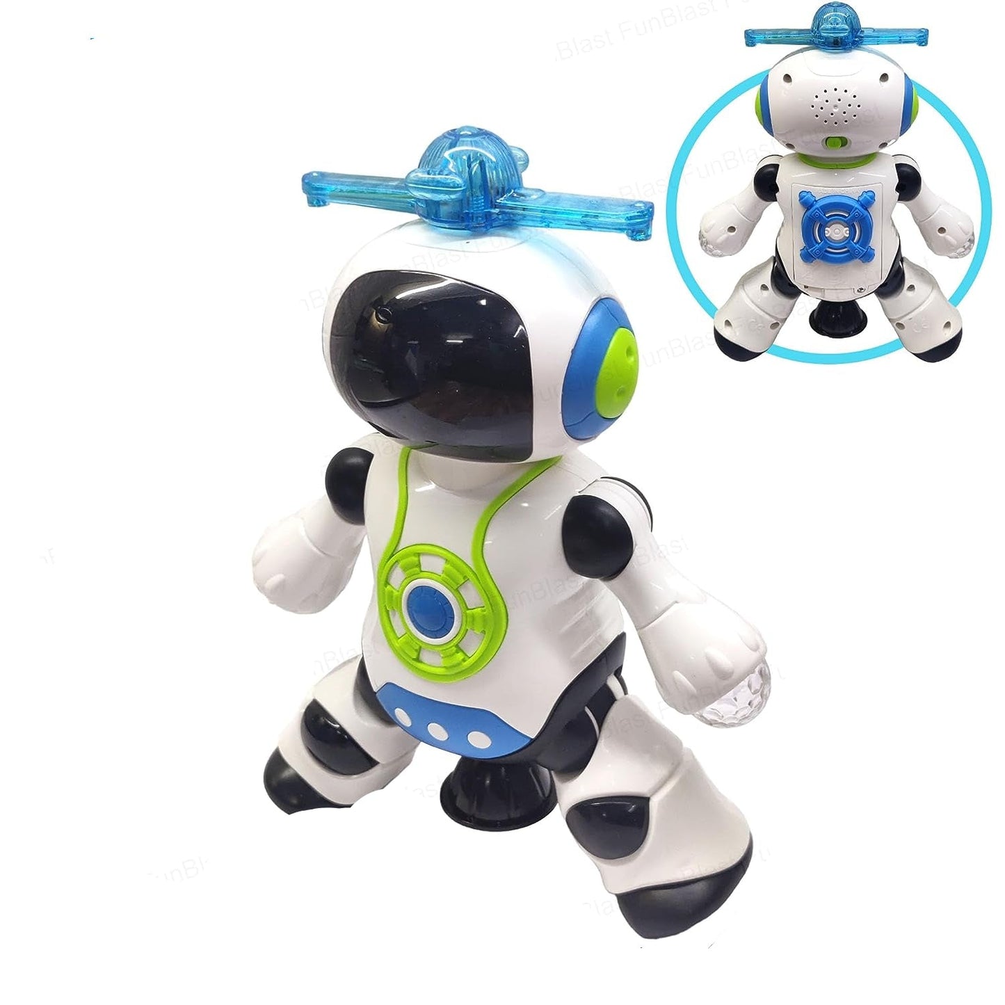 Fun Dancing Robot with LED Lights and Spin Motion