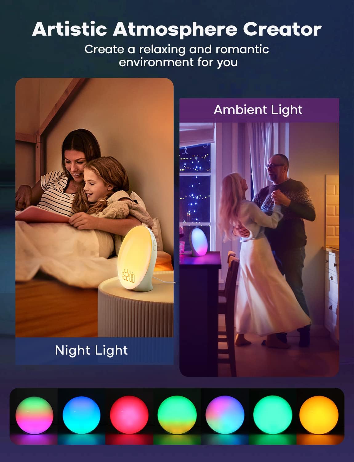 Wake Up Light Alarm Clock with Sunrise Simulation