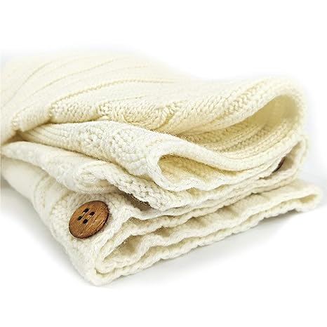 Soft Beige Baby Blanket - Cozy Newborn Throw