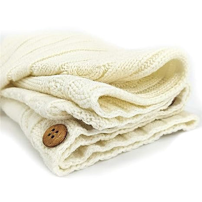 Soft Beige Baby Blanket - Cozy Newborn Throw