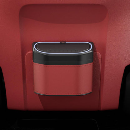 Odor-Free Car Waste Bin with LED Night Light