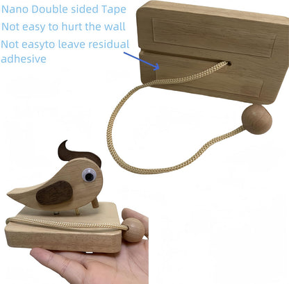 Rustic Wooden Bird Door Knocker