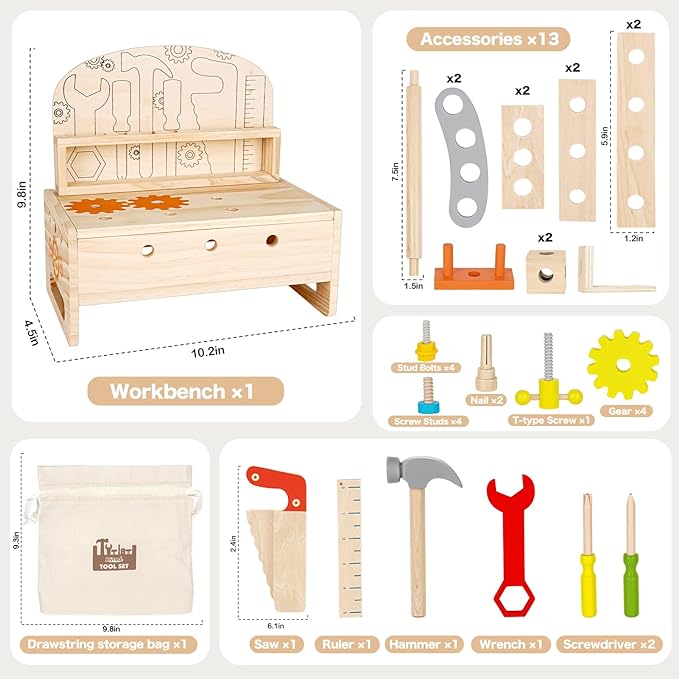 Fun Kids Wooden Learning Board