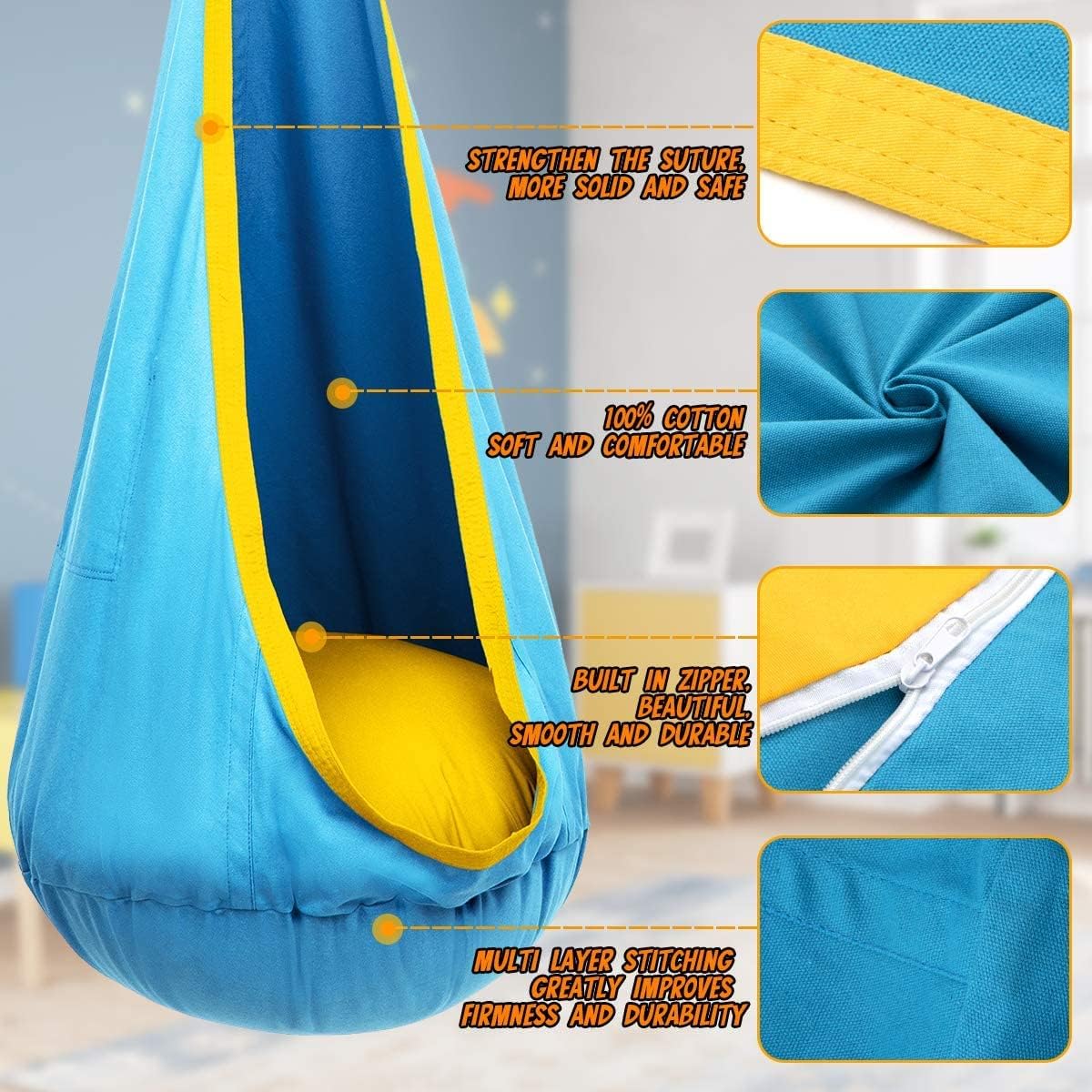 Fun Kids Indoor Swing Hammock