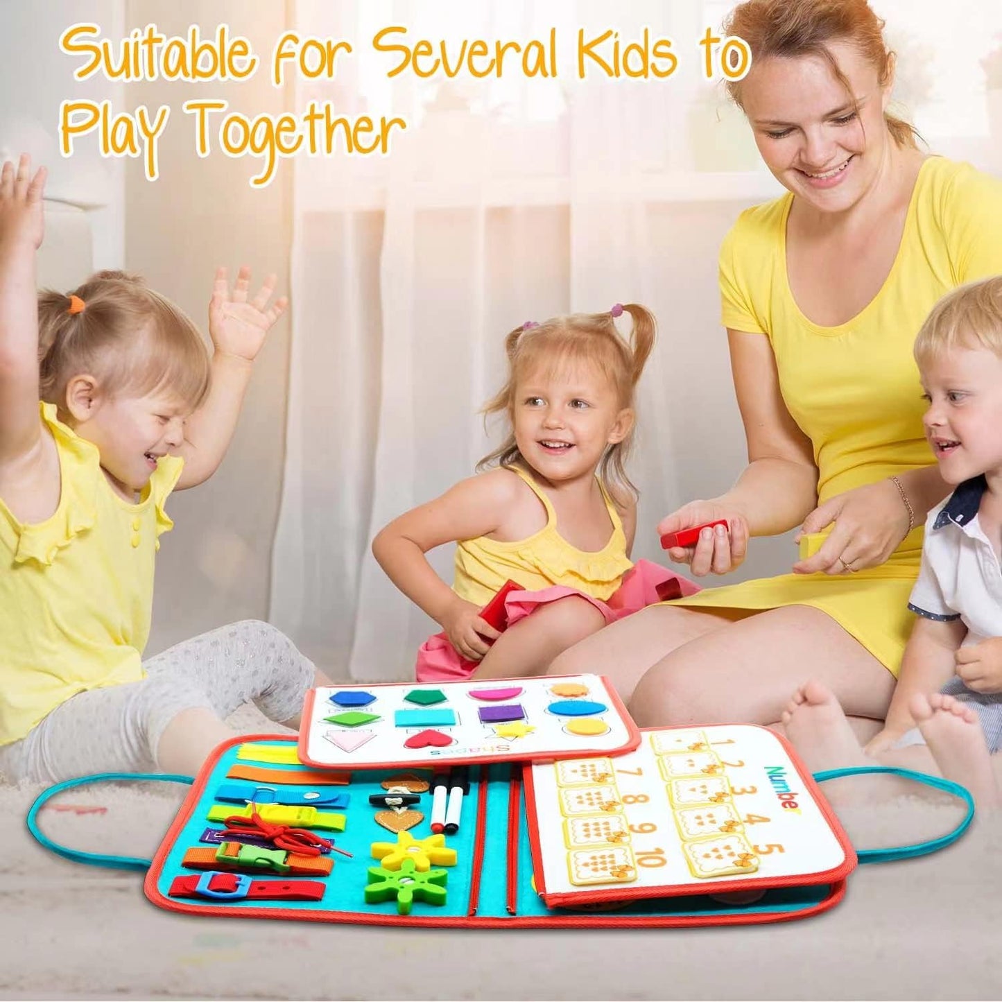 Fun Learning Book for Kids - Interactive Toddler Activity Book
